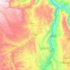 Mapa topográfico Luya, altitude, relevo