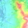 Mapa topográfico Gandra e Taião, altitude, relevo