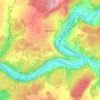 Mapa topográfico Межевой, altitude, relevo