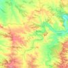 Mapa topográfico Fabara, altitude, relevo
