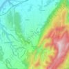 Mapa topográfico Beauregard-Baret, altitude, relevo