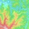 Mapa topográfico Arano, altitude, relevo