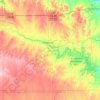 Mapa topográfico Ellsworth County, altitude, relevo
