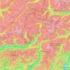 Mapa topográfico Sondrio, altitude, relevo