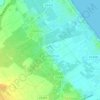 Mapa topográfico Guardamar de la Safor, altitude, relevo