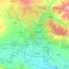Mapa topográfico Qiaoxi District, altitude, relevo