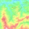 Mapa topográfico Monsampietro Morico, altitude, relevo