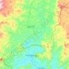 Mapa topográfico Tombos, altitude, relevo
