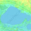 Mapa topográfico Lake Pontchartrain, altitude, relevo