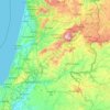 Mapa topográfico Centro, altitude, relevo