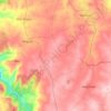 Mapa topográfico Reigada, altitude, relevo