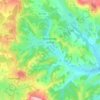 Mapa topográfico Rosiers-de-Juillac, altitude, relevo