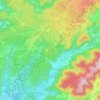 Mapa topográfico Ternuay-Melay-et-Saint-Hilaire, altitude, relevo