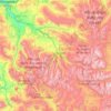 Mapa topográfico Pitkin County, altitude, relevo