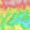 Mapa topográfico Arrigas, altitude, relevo