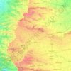 Mapa topográfico Nashik, altitude, relevo
