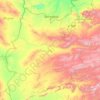 Mapa topográfico هرات, altitude, relevo