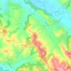 Mapa topográfico Garos, altitude, relevo