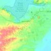 Mapa topográfico Águas Claras, altitude, relevo