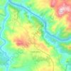 Mapa topográfico Castelo Melhor, altitude, relevo