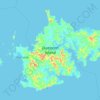 Mapa topográfico Dumaran Island, altitude, relevo