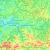 Mapa topográfico Campo Limpo Paulista, altitude, relevo