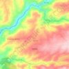 Mapa topográfico Midões, altitude, relevo