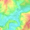 Mapa topográfico Corre, altitude, relevo