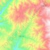 Mapa topográfico Omas, altitude, relevo