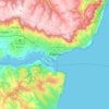 Mapa topográfico Varna, altitude, relevo