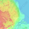Mapa topográfico Amapá, altitude, relevo