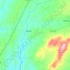Mapa topográfico Águas, altitude, relevo