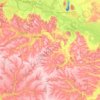 Mapa topográfico Онуфріївська селищна громада, altitude, relevo