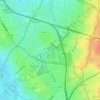Mapa topográfico Tooting Bec Common, altitude, relevo