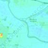 Mapa topográfico Long Drax, altitude, relevo