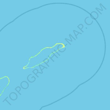 Mapa topográfico Takaroa, altitude, relevo