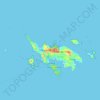 Mapa topográfico Culebra, altitude, relevo