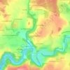 Mapa topográfico Saint-Céneri-le-Gérei, altitude, relevo