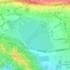 Mapa topográfico دریاچه شهدای خلیج فارس, altitude, relevo