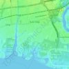 Mapa topográfico East Islip, altitude, relevo