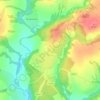 Mapa topográfico Юцки, altitude, relevo