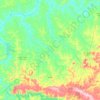 Mapa topográfico Colíder, altitude, relevo