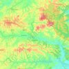 Mapa topográfico Paudalho, altitude, relevo