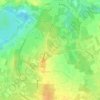 Mapa topográfico Duras, altitude, relevo