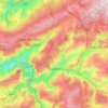 Mapa topográfico Stavelot, altitude, relevo