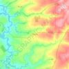 Mapa topográfico Ângulo, altitude, relevo