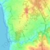 Mapa topográfico Labruge, altitude, relevo