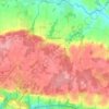 Mapa topográfico Monterblanc, altitude, relevo