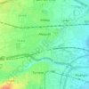 Mapa topográfico Alaquàs, altitude, relevo