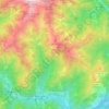 Mapa topográfico Rossa, altitude, relevo